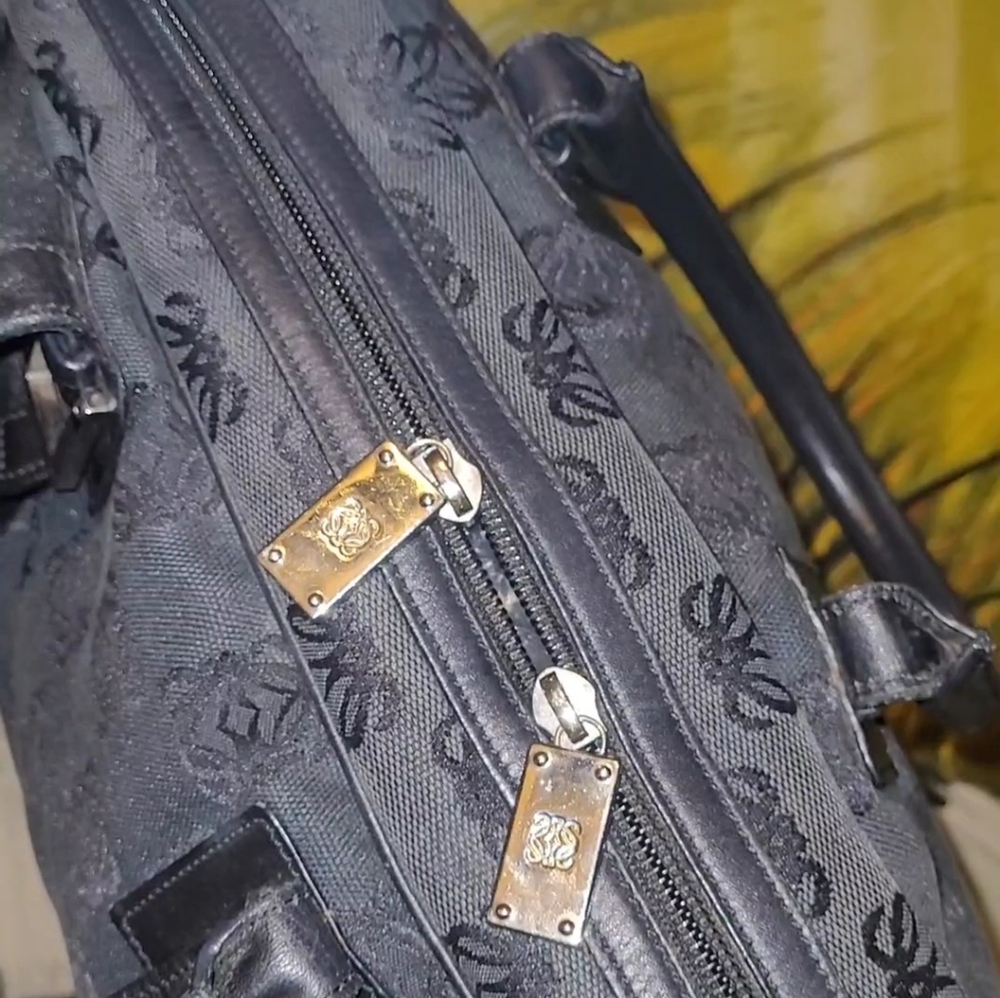 Loewe Black Patterned Satchel - Picture 12 of 16